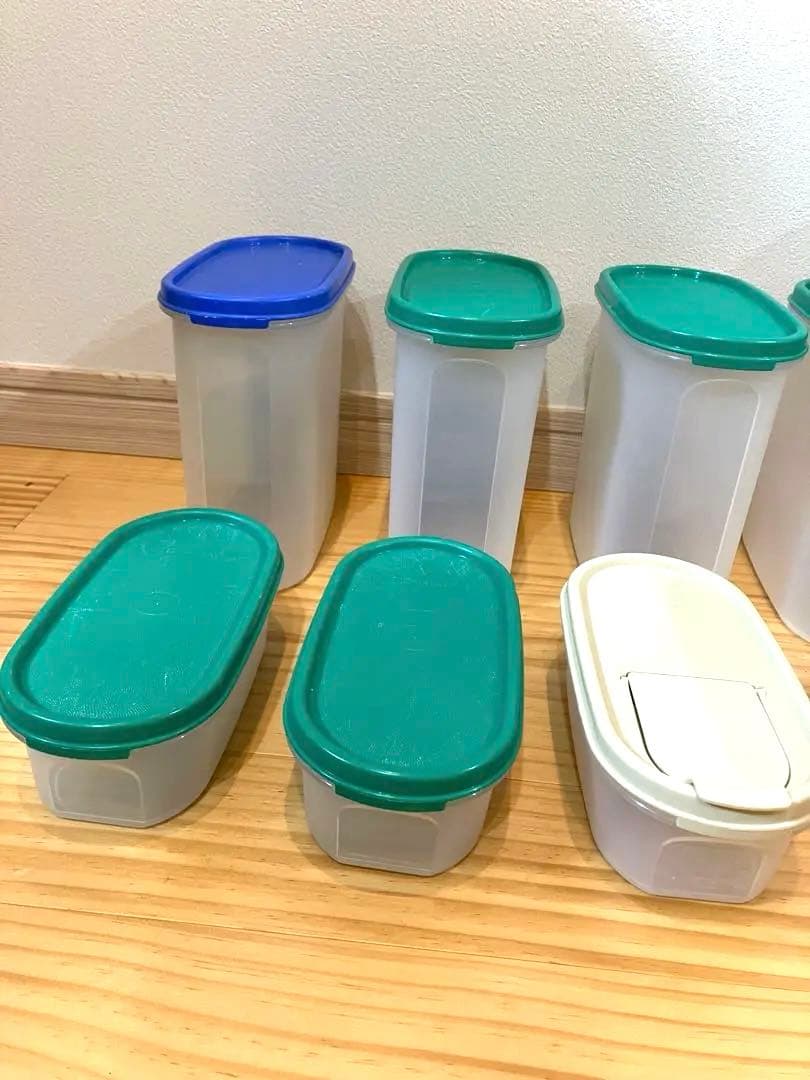 Tupperwareタッパーウェア　MM楕円7点セット　シール無し３点　他３点