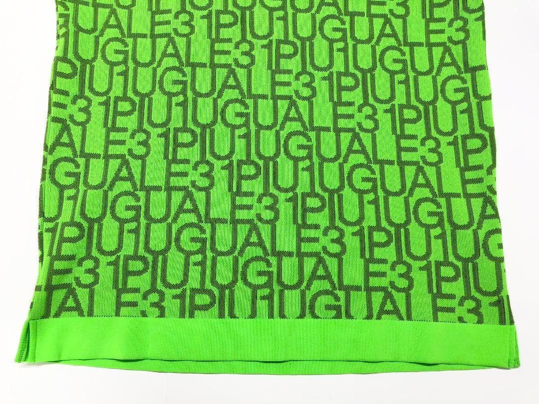 ★新品未使用　1PIU1UGUALE3　ゴルフニットポロシャツ　IV　グリーン系