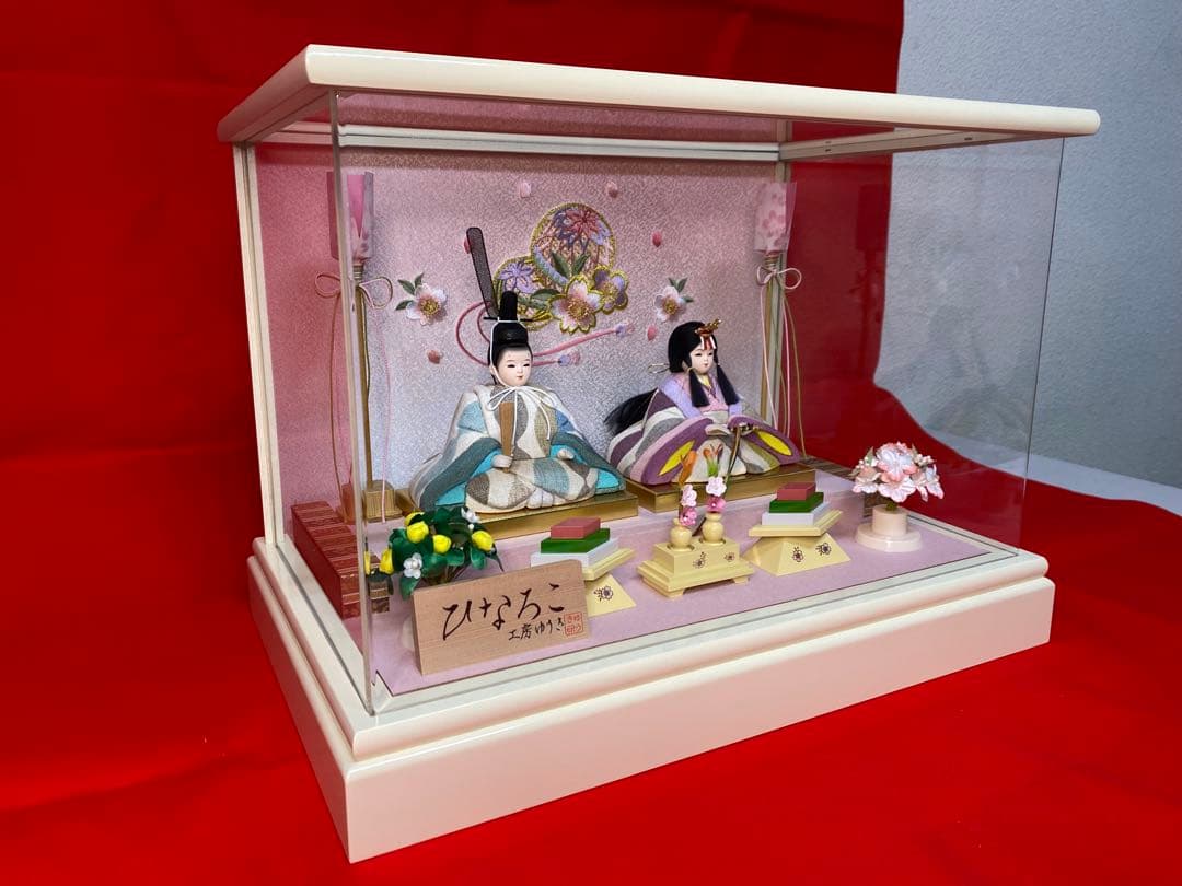 木目込み人形　アクリルケース入・ひなろこ　工房ゆうき