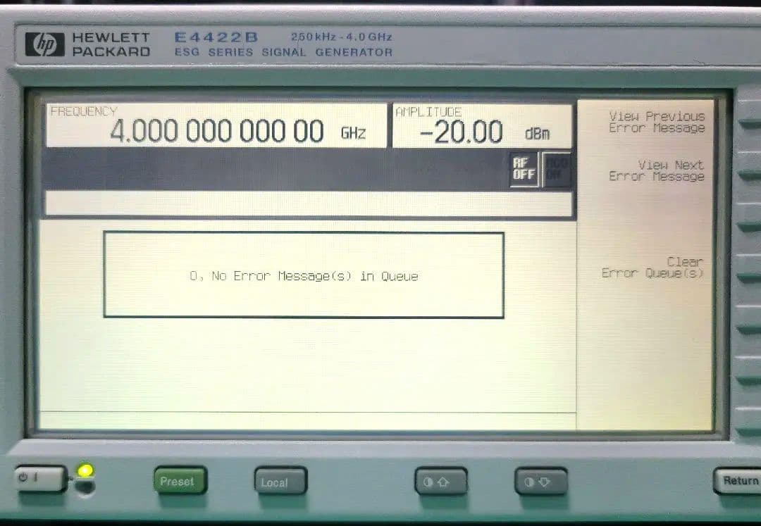 HP E4422B 250KHz-4.0GHz シグナルジェネレータ 現状動作品