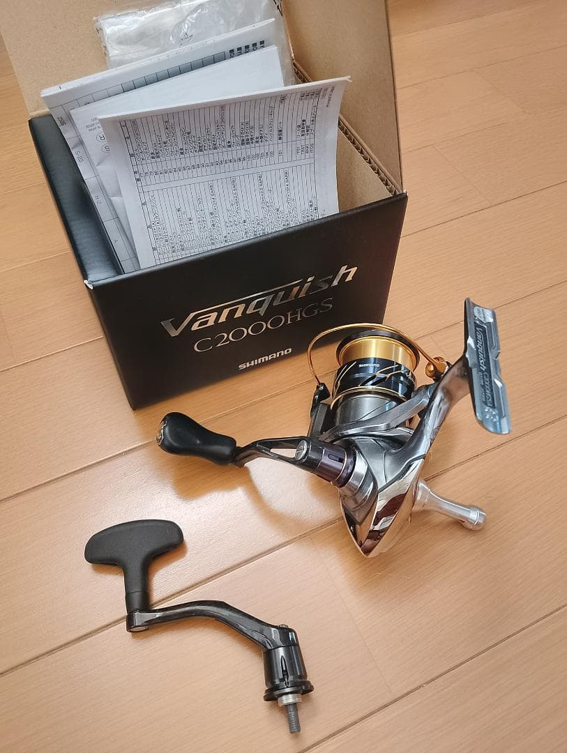 【値下げ】シマノ16ヴァンキッシュ C2000HGS 夢屋アルミリールスタンド付