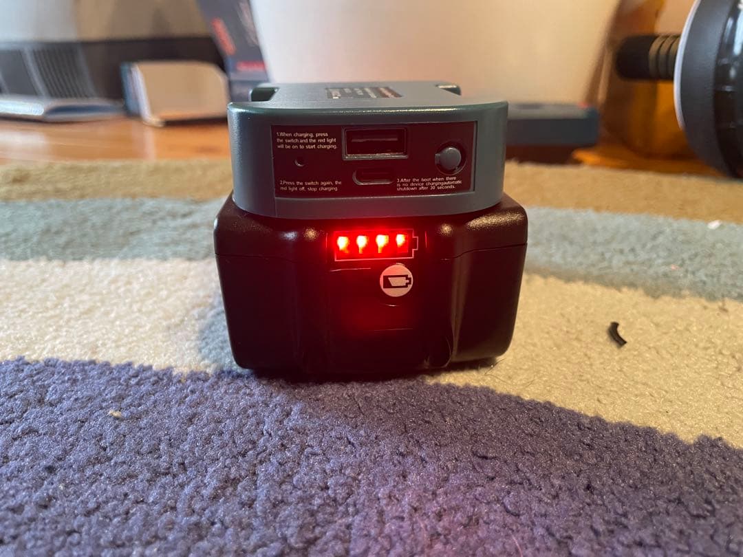 マキタ18V LEDライトUSB マキタバッテリー付6.0Ahセット新品開封のみ