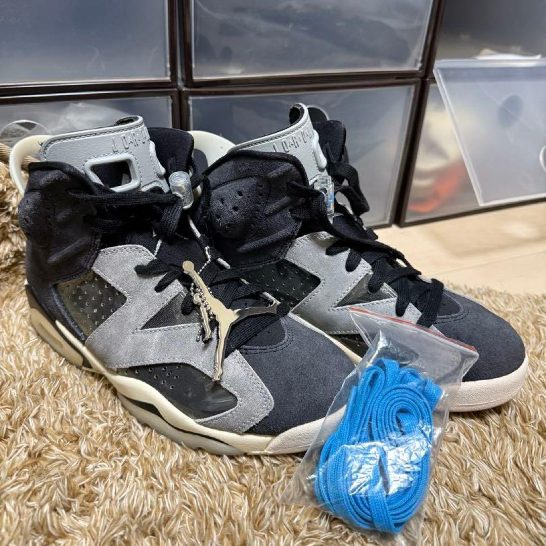 美品　Air Jordan 6 グレー/ブラック　us7