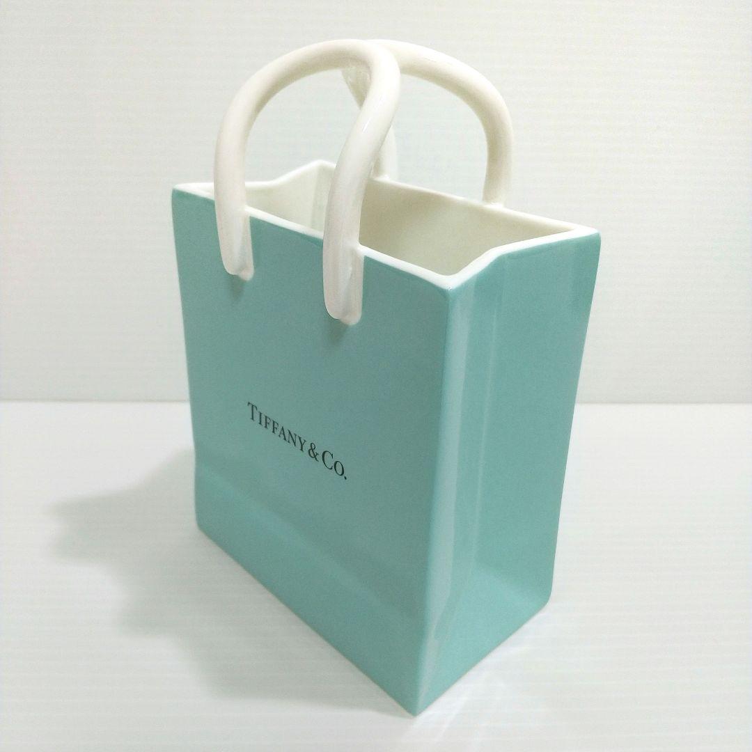 ティファニー ショッピングバッグ 陶器 置物 ショッパー 小物入れ