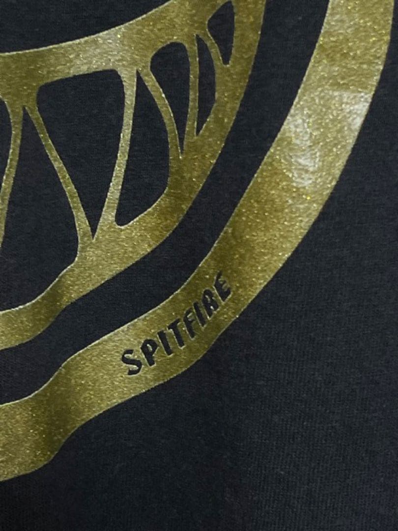 90s？ SPITFIRE ブラック ロングスリーブ Tシャツ　L〜XL相当
