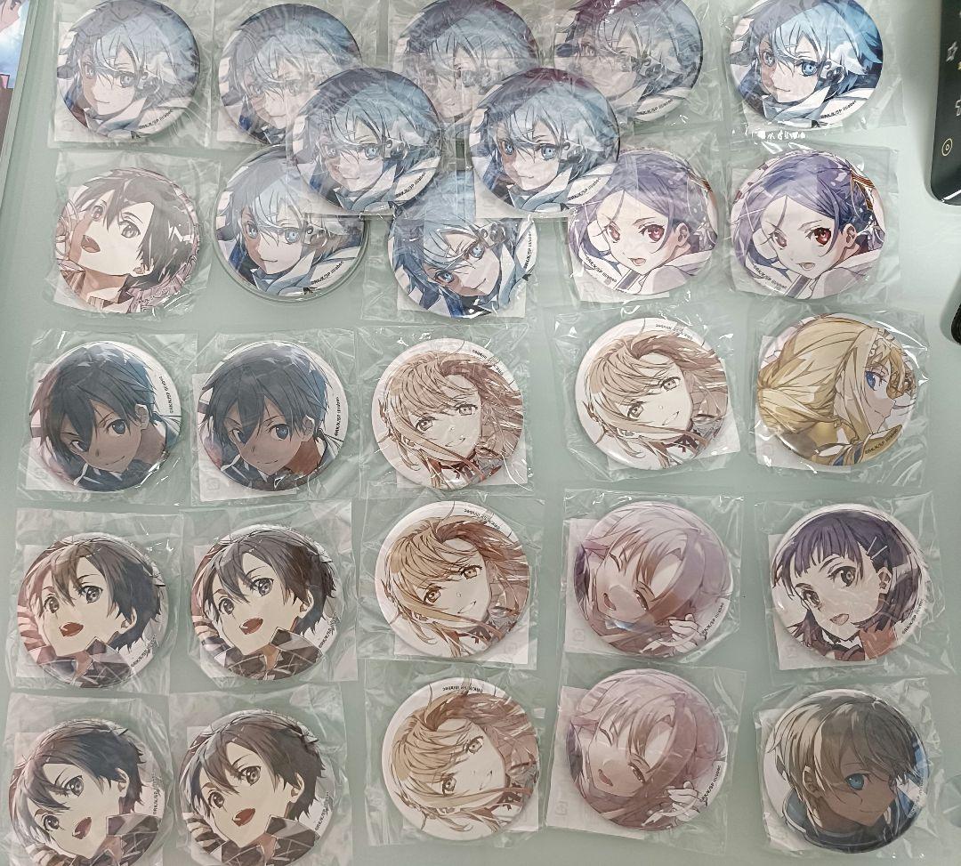 SAO くじ引き堂 缶バッジ シノン キリト アスナ 直葉 アリス ユージオ