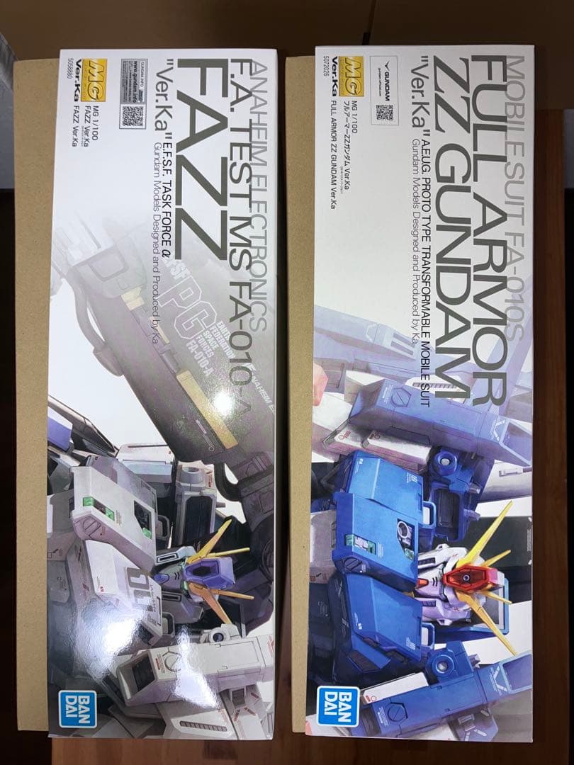 MG FAZZ & フルアーマーZZガンダム セット