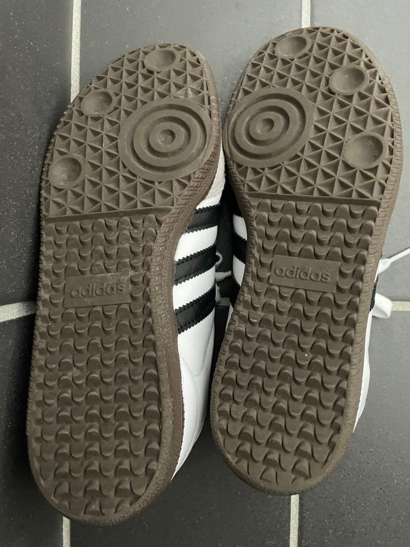adidasサンバ　ホワイト　24.5cm 美品❣️