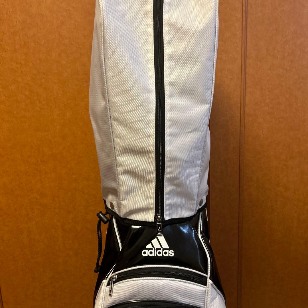 adidas キャディバッグ ホワイト/ブラック