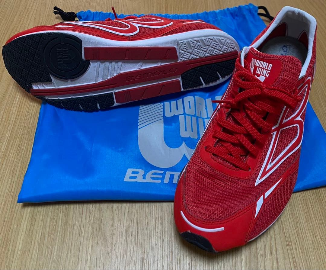 BEMOLO Running VeLo ビモロ ランニングシューズ 27cm 赤