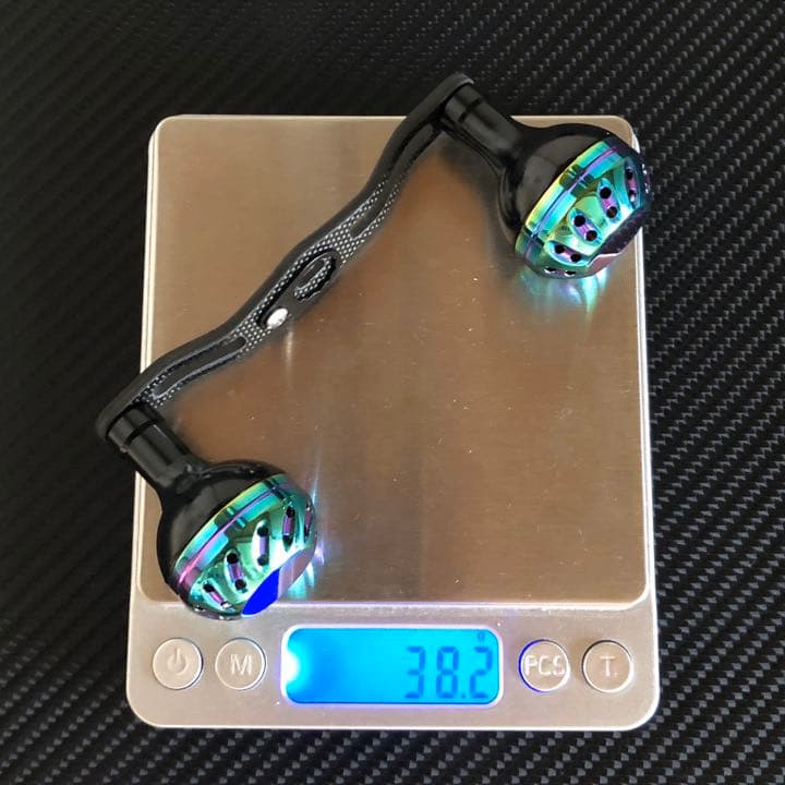 超軽量ベイトリール用カーボンハンドル パワーハンドルノブ セット オーロラ