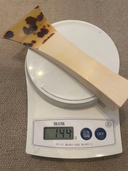 三味線 バチ 津軽三味線 撥 鼈甲 マンモス手元 硬め