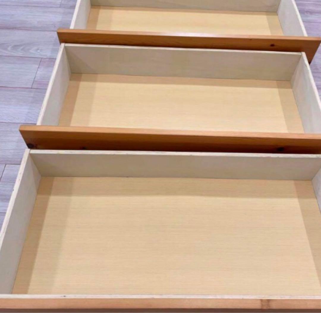 手渡し☆ 無印良品　パイン材4段チェスト　廃盤品