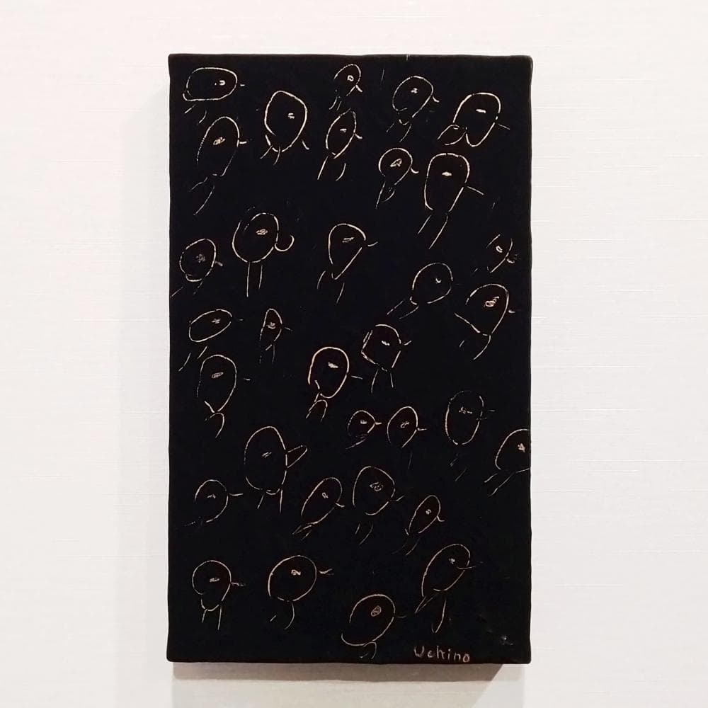 内野隆文　ラッシュアワーバード　絵画　M3号　現代美術　アート作品　鳥