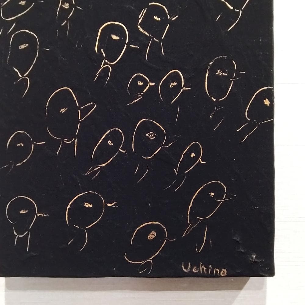 内野隆文　ラッシュアワーバード　絵画　M3号　現代美術　アート作品　鳥