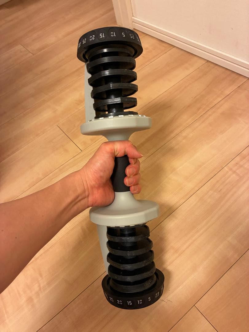 【ativafit】可変式ダンベル 25kg × 2個セット 15段階調整