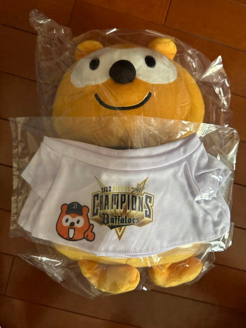 新品◤バファローズ☆ポンタ◢ ぬいぐるみ（リーグ優勝）+日本一ユニフォームセット