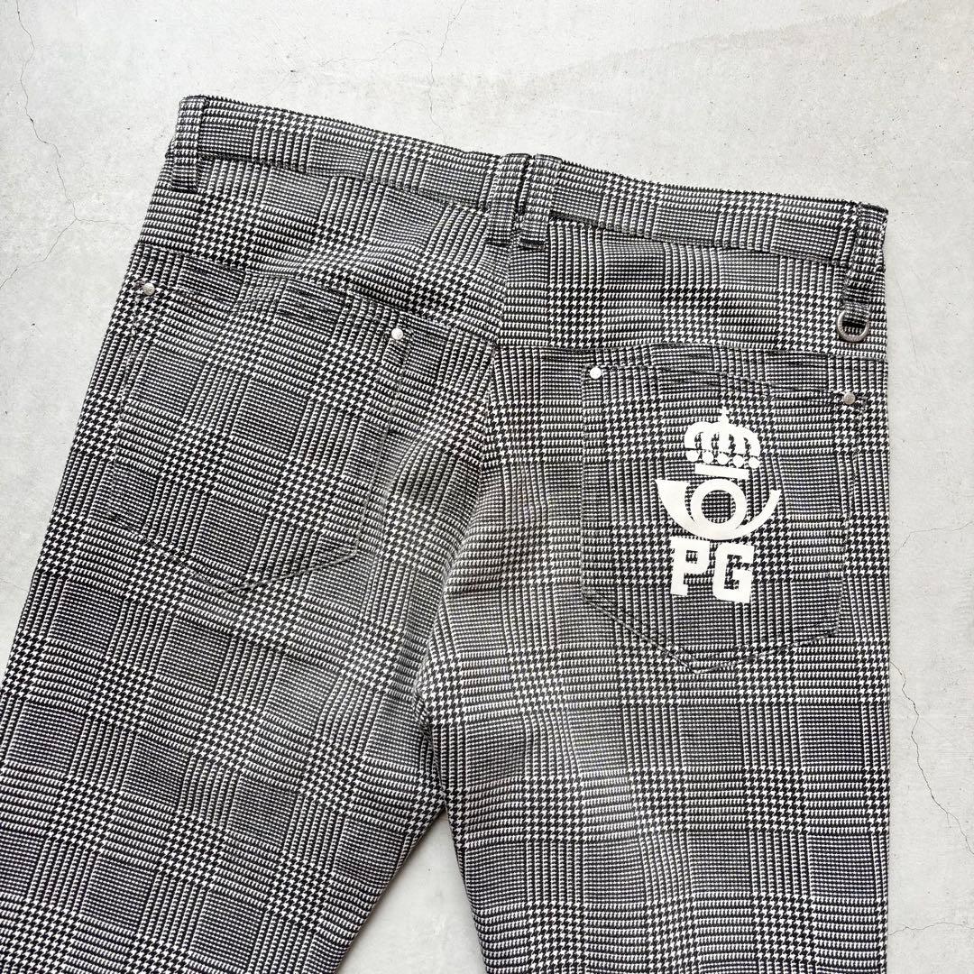 PEARLY GATES パーリーゲイツ 千鳥孔子柄 ストレッチパンツ ロゴ 5