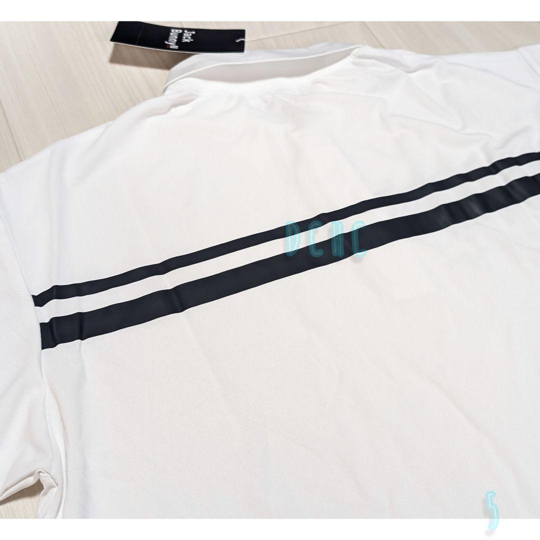 【追記あり】新品 【サイズ５(Ｌ)】【ホワイト】ジャックバニー 半袖 ポロシャツ