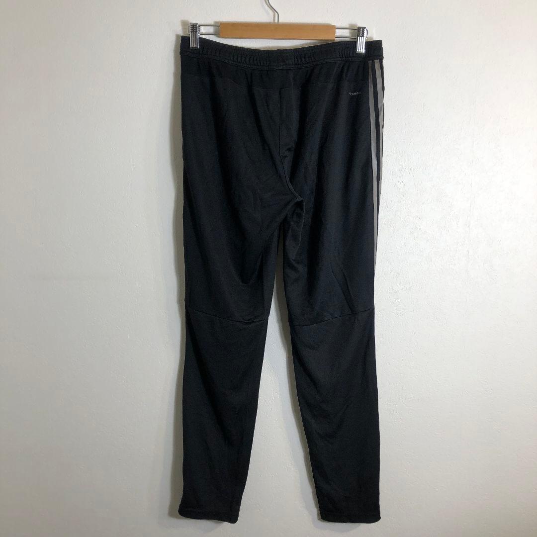 adidas/ブラックジャージパンツ/ストライプ/3本線
