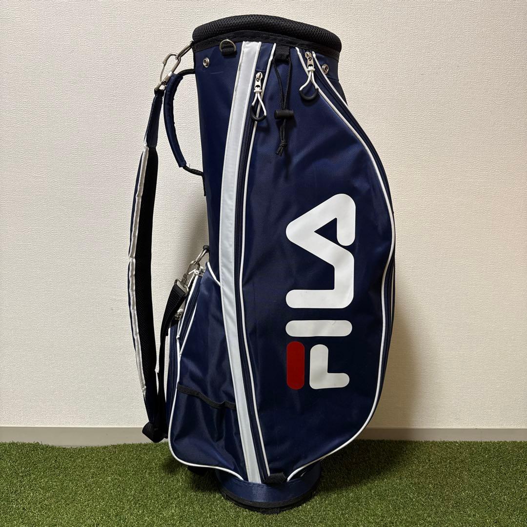 美品 FILA フィラ キャディバッグ 8型 46インチ対応 約2.5kg