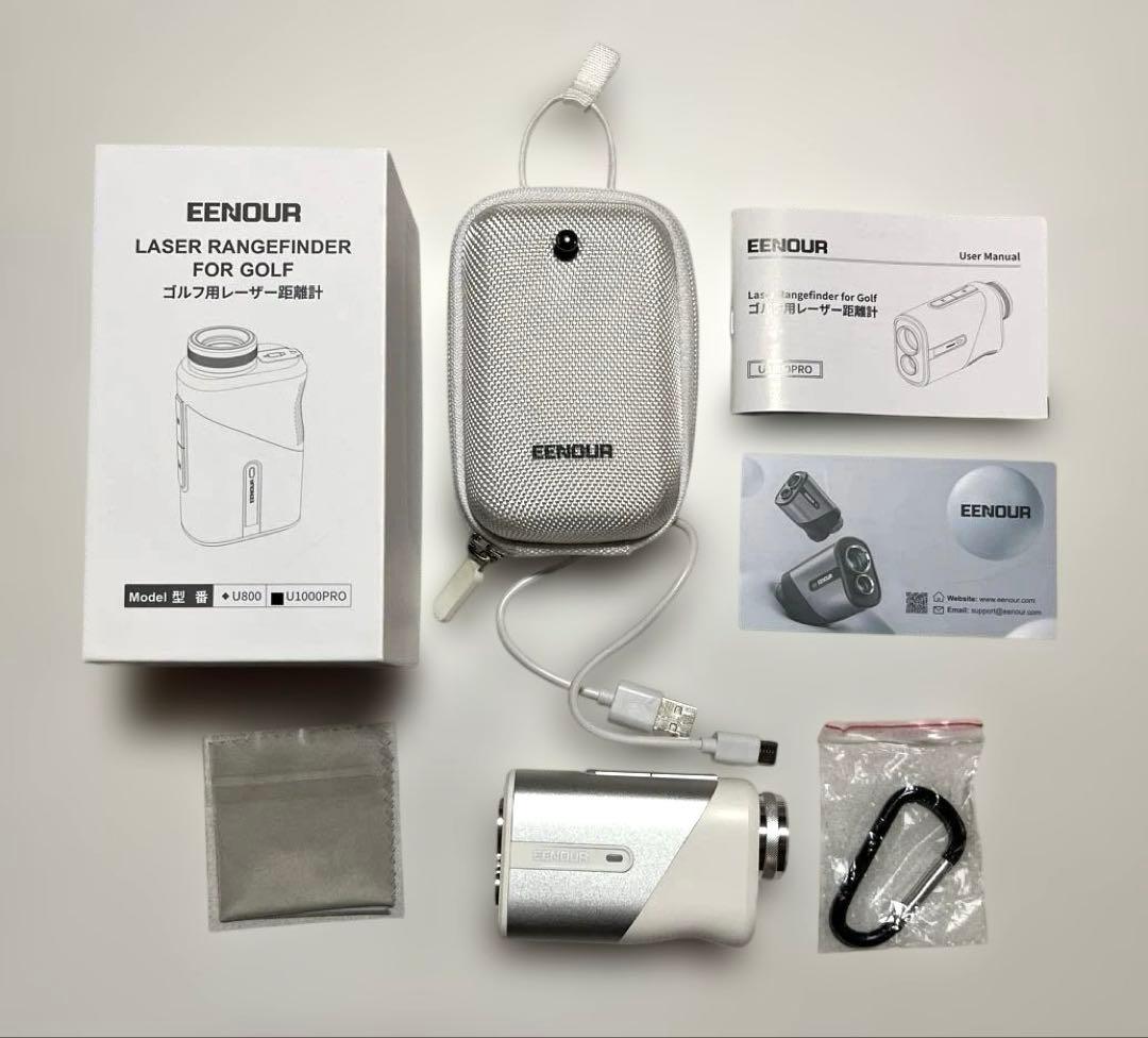 ゴルフ用レーザー距離計 EENOUR U1000PRO ホワイト