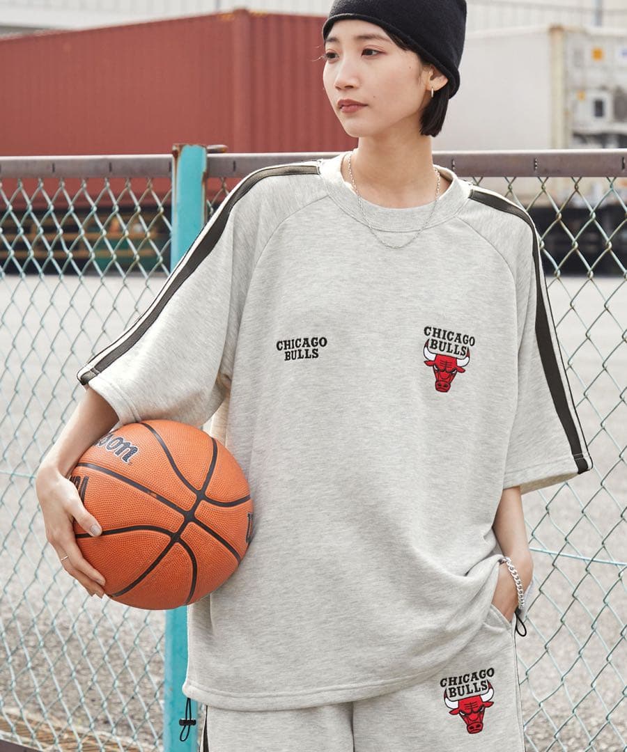 NBAセットアップ ドロスト半袖プルオーバースウェット＆ショートパンツ