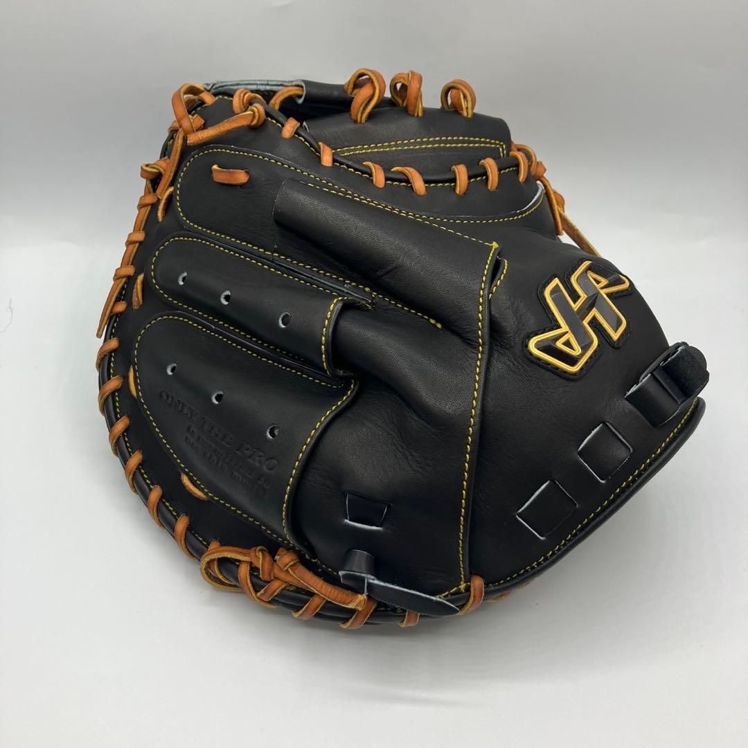 【新品】ハタケヤマ 硬式キャッチャーミット Q-OK 右投げ　ブラック