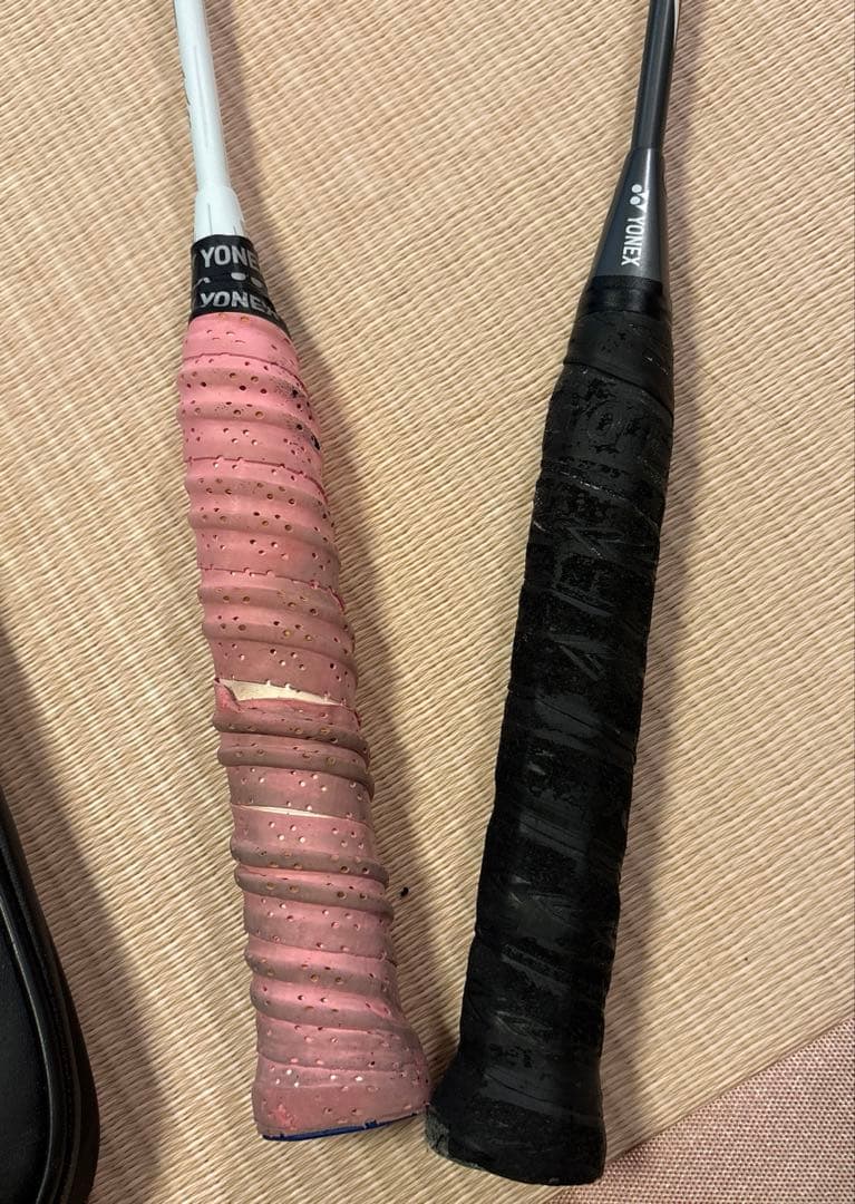 ☆YONEX バドミントンラケット 2本セット ケース付き