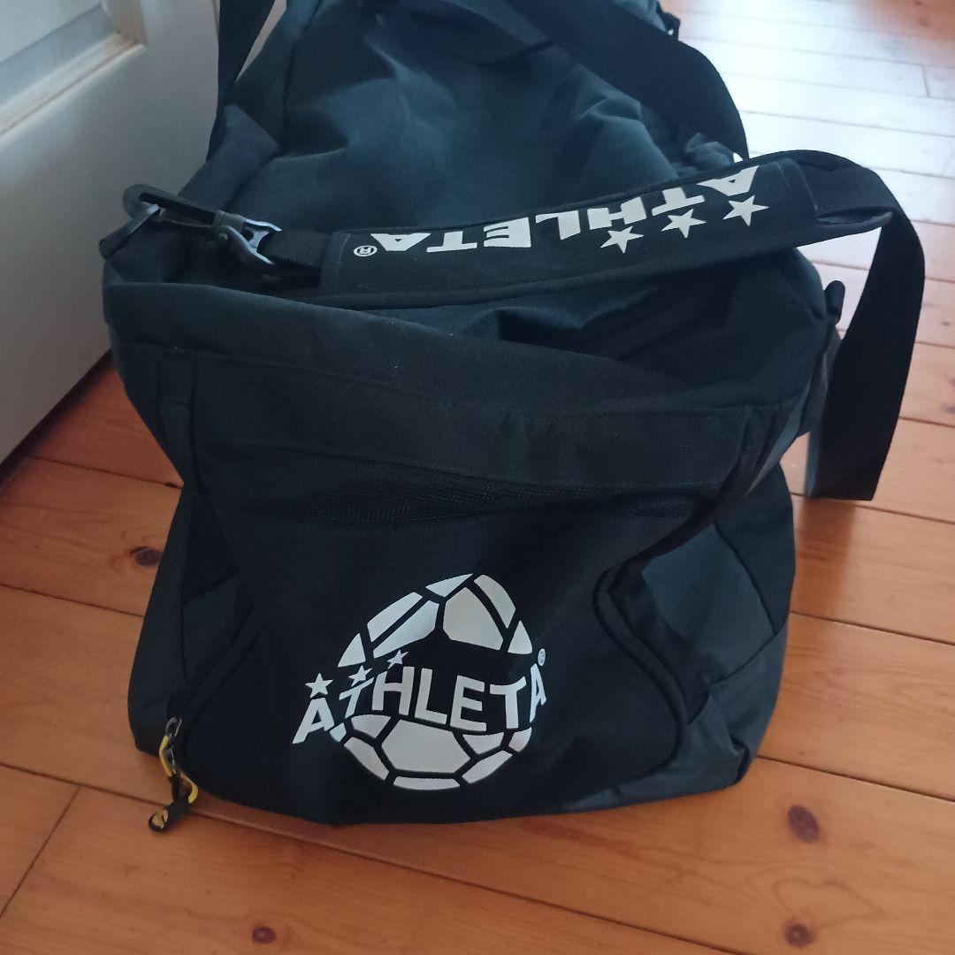 ATHLETA サッカーバッグ 大容量 ブラック