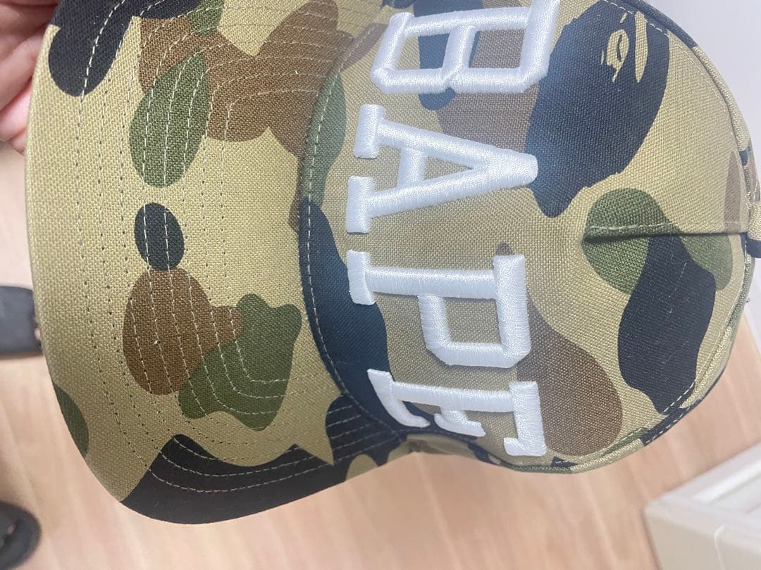 BAPE 迷彩キャップ スナップバック