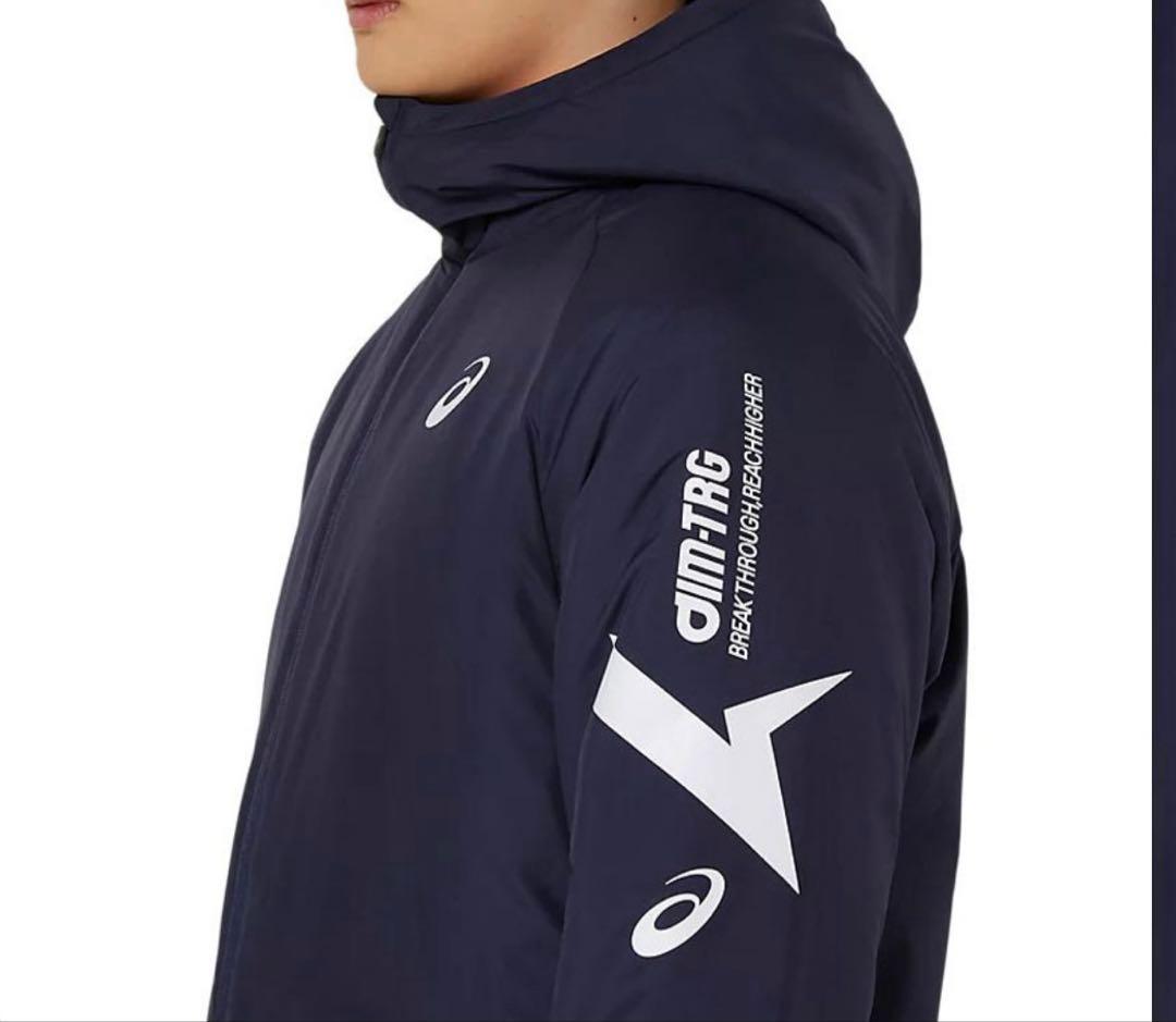 超美品　asicsアシックス 中綿ロングコート ベンチコート