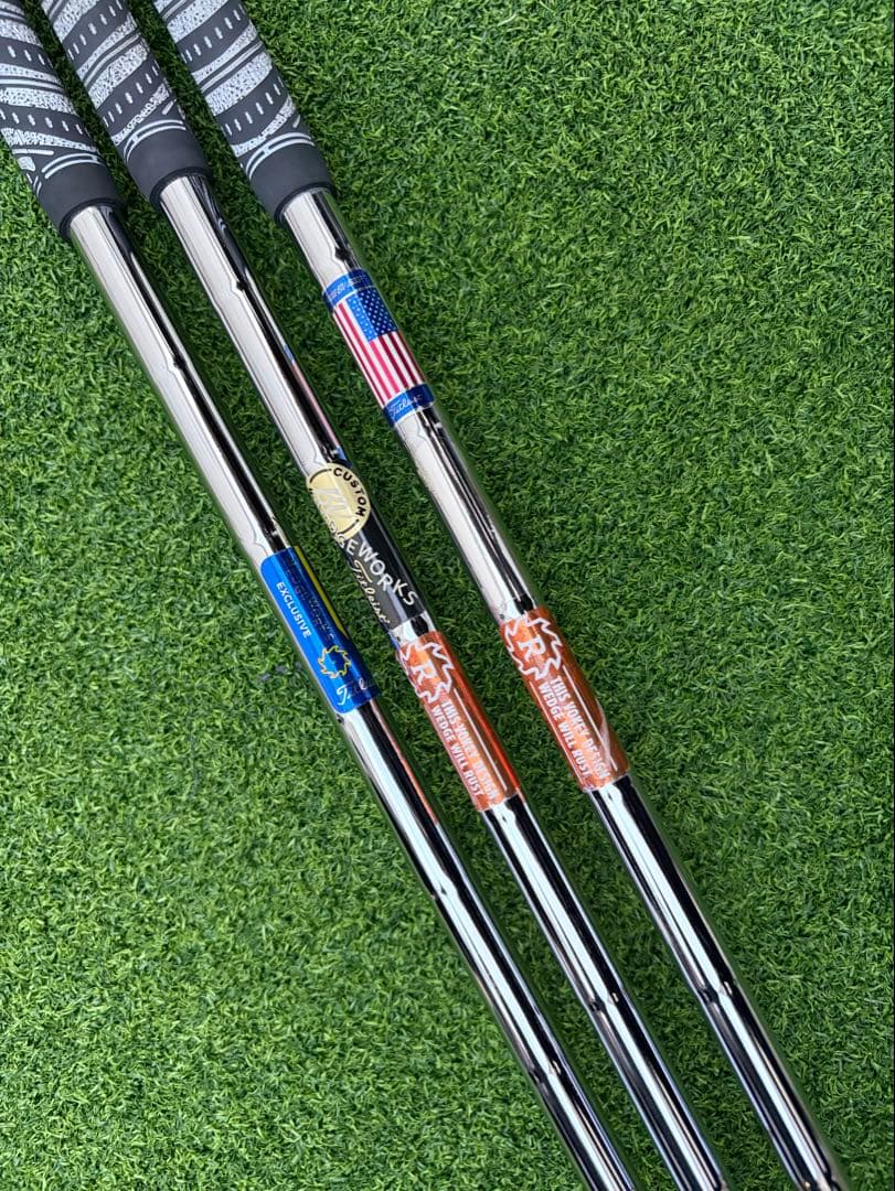 ボーケイsm10・ウェッジワークス ノーメッキ ダイナミックゴールド 3本セット