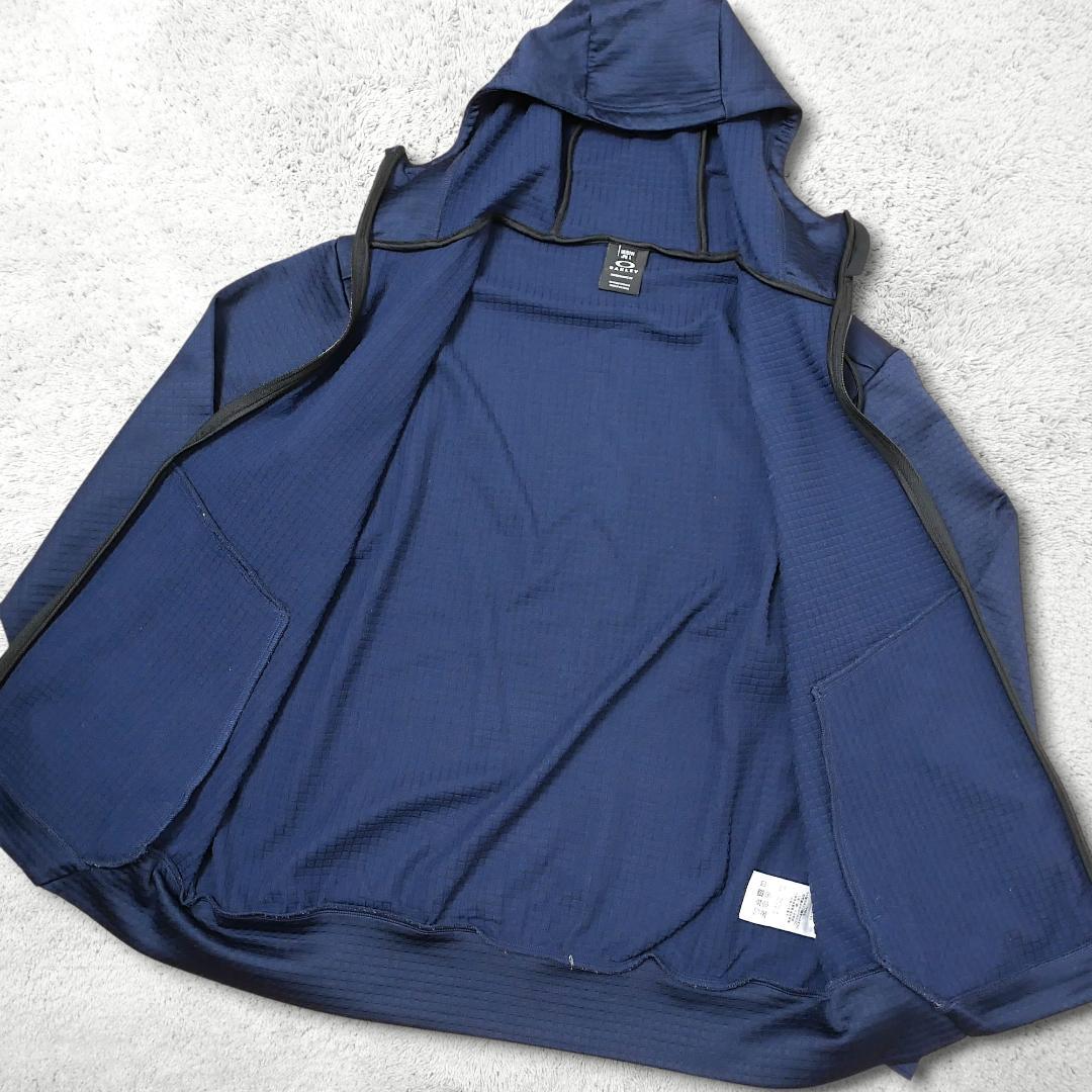 美品【オークリー】セットアップ XL 紺 ジャージ 上下 ワッフル生地 パーカー