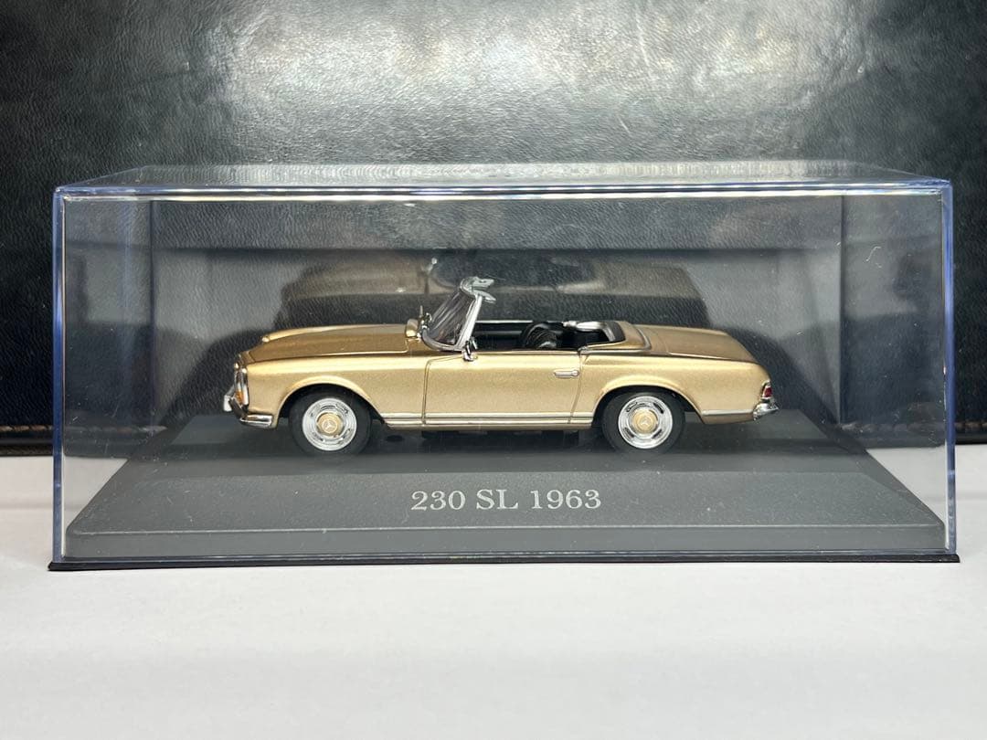 名車230 SL 1963 ゴールド ミニカー　1/43