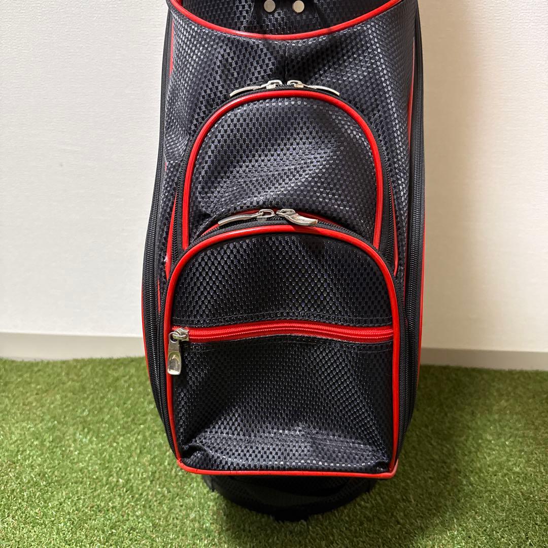 美品 Riviera リビエラ キャディバッグ 9型 ゴルフバッグ ブラック