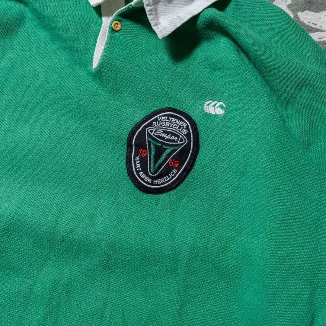 90s UK製 Canterbury カンタベリー ラガーシャツ ドイツラグビー