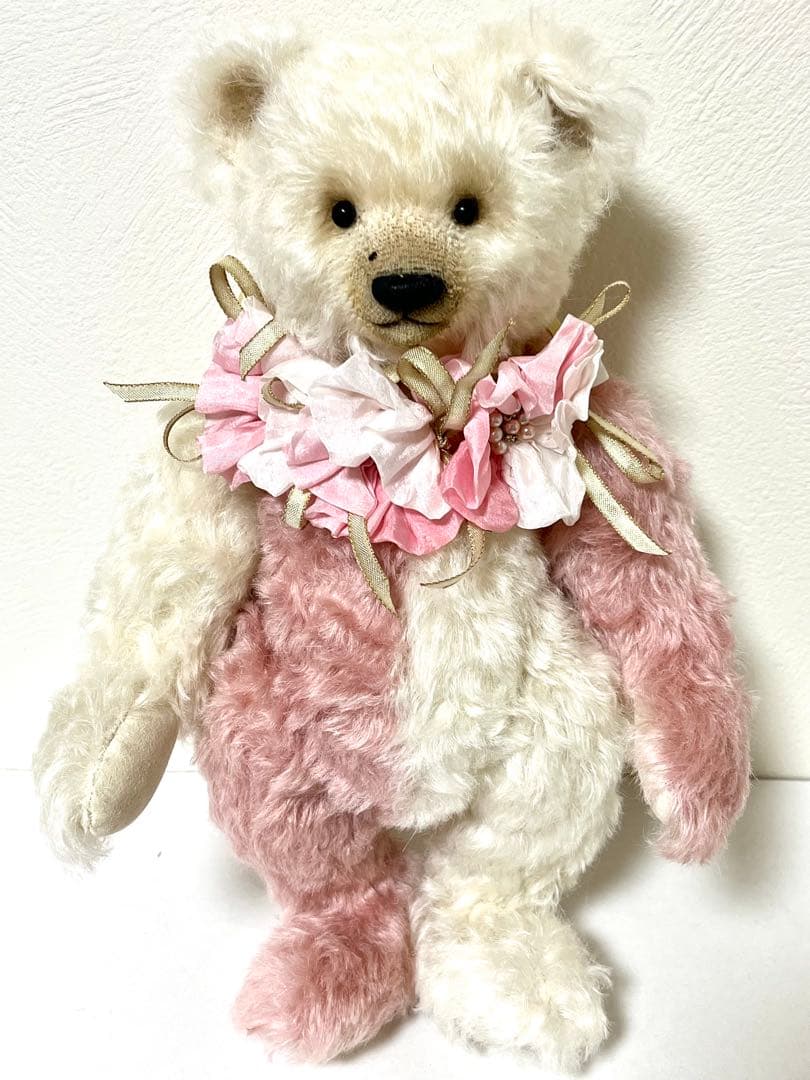 海外人気作家 テディベア 花のネックレス付き ぬいぐるみ 入手困難 イギリス