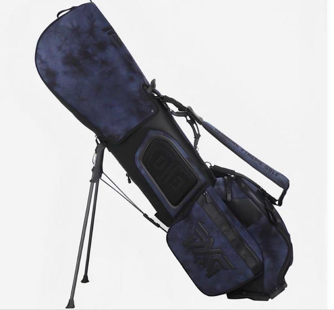 PXG ゴルフバッグ キャディバッグ スタンド式 ブルー