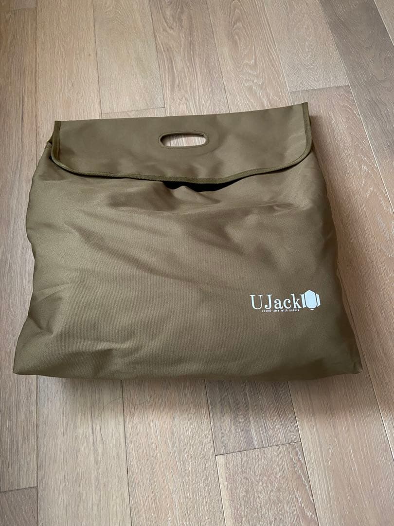 【美品】UJack アウトドアチェア 幅約60cm カーキ