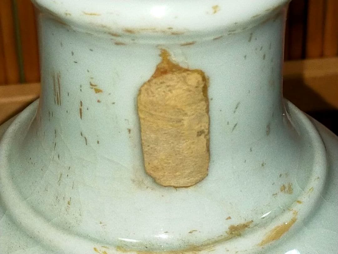 ♥値下げ！♥中国　青磁　花瓶　参考品　骨董　古玩