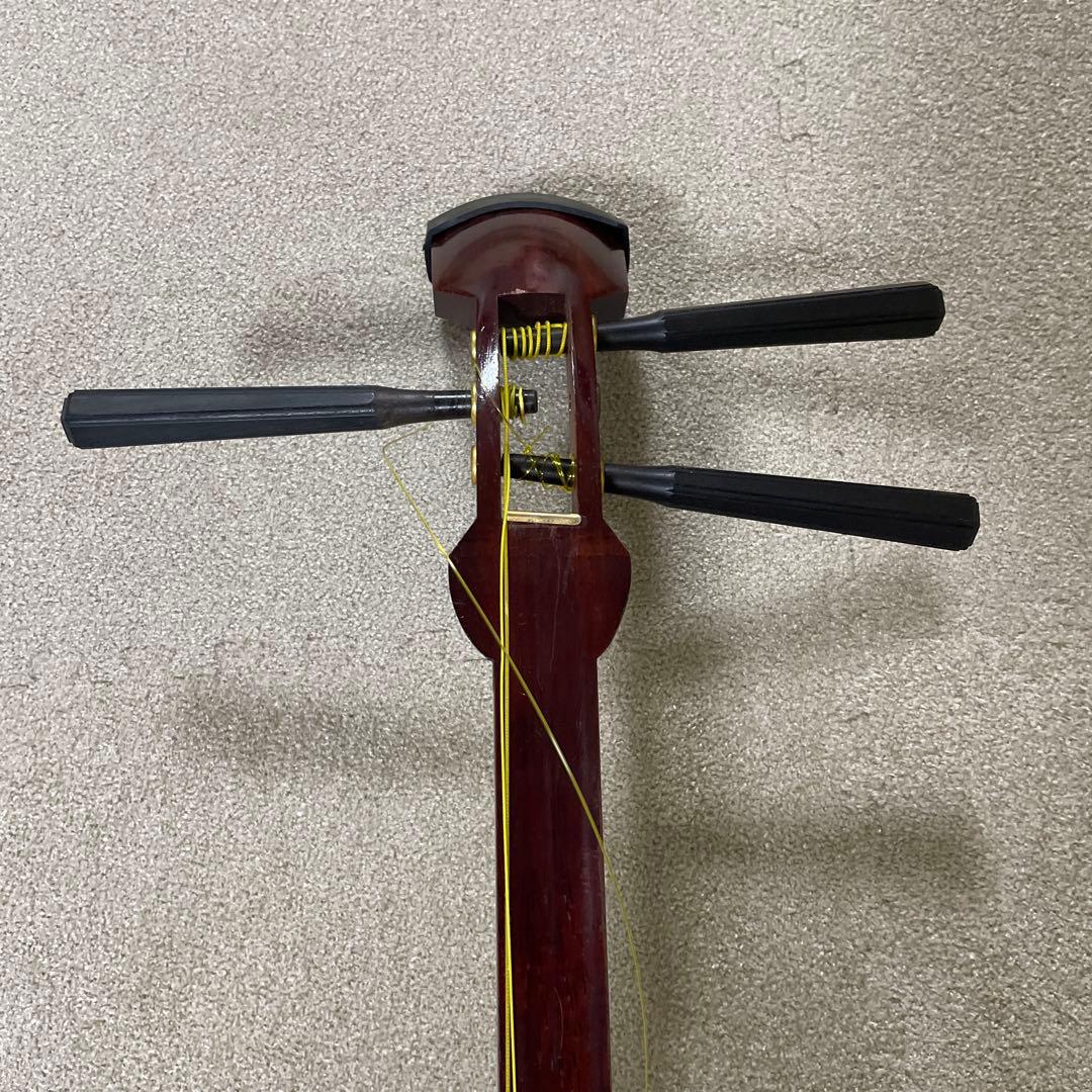 三味線本体 花柄装飾 3弦