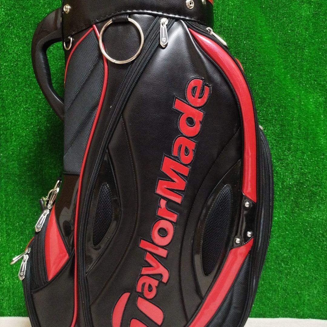 TaylorMade ゴルフキャディバッグ 黒/赤 フード無し