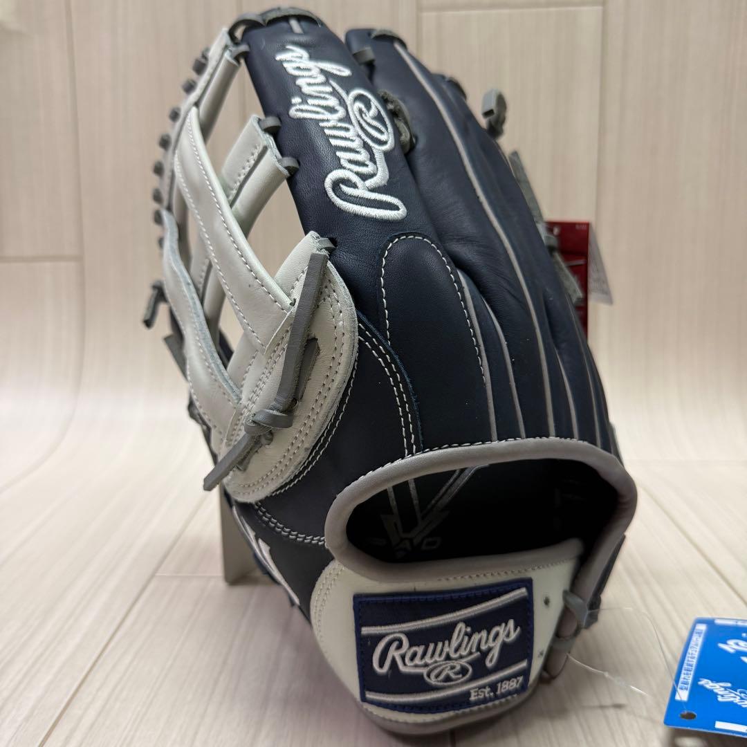 ローリングス　一般軟式ハイパーテックMLB TEAM　ヤンキース　外野手用　左投
