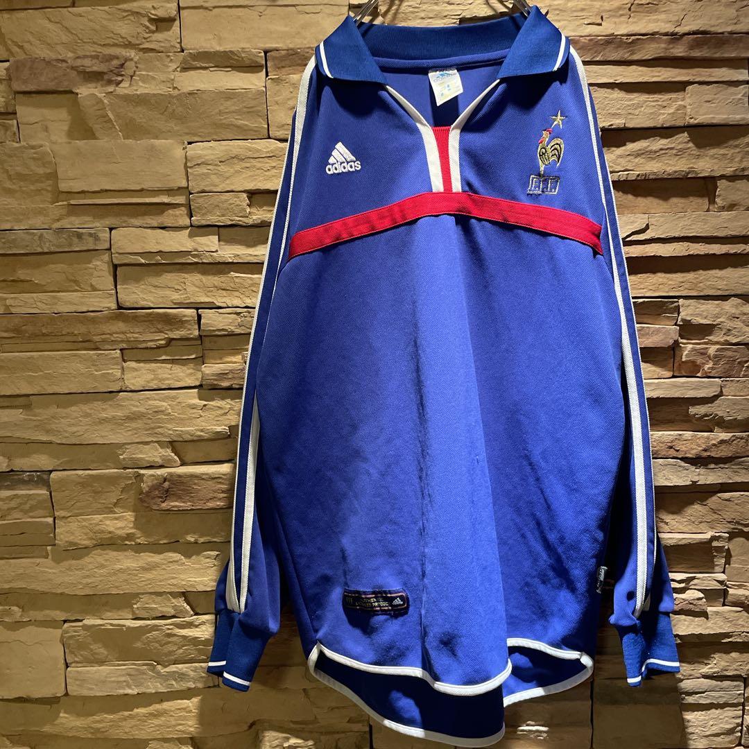 【大人気】y2k/adidas×フランス代表/00-02/長袖ユニフォーム/