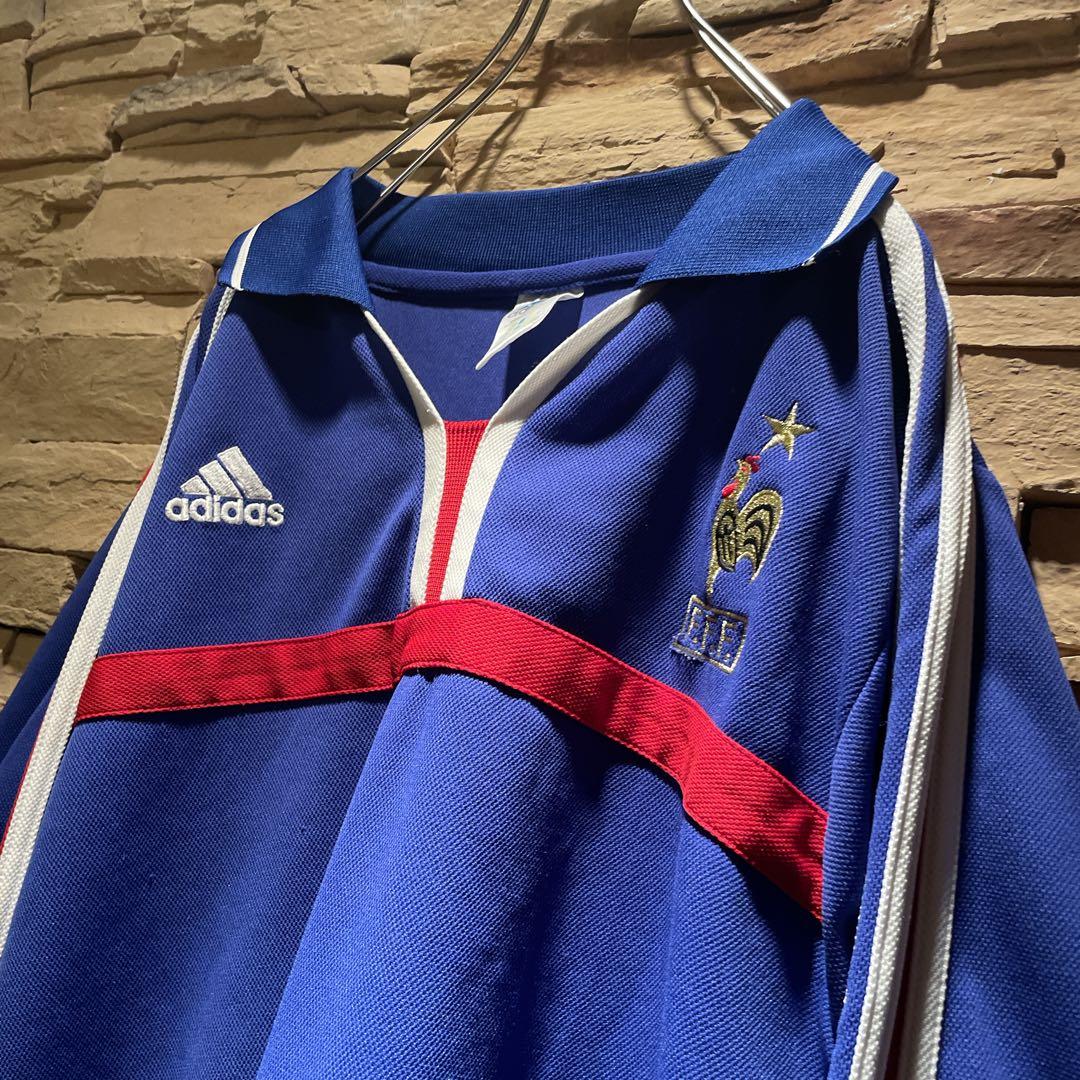 【大人気】y2k/adidas×フランス代表/00-02/長袖ユニフォーム/