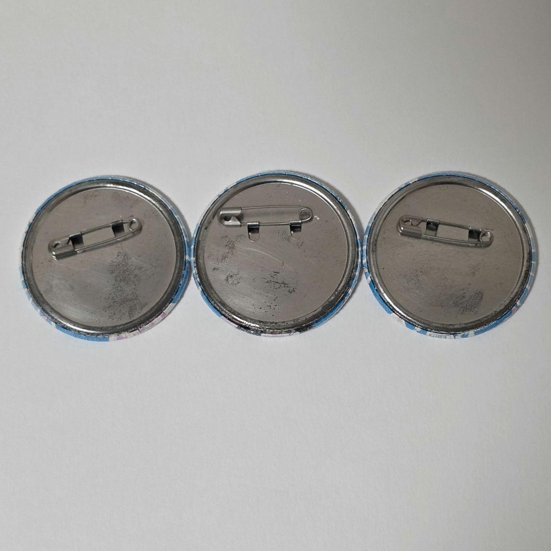【限定品】銀魂 大銀魂展 ハワイ缶バッジ 坂田銀時 志村新八 神楽