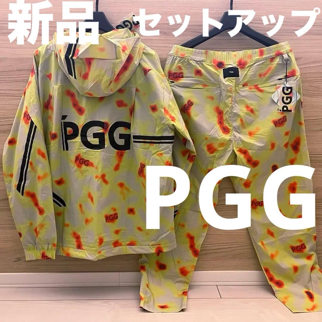 新品★82,500円 PGG パーリーゲイツ 春夏ゴルフセットアップ 黄緑5
