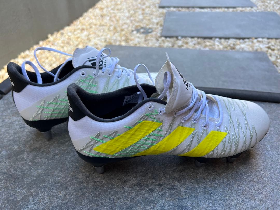 adidas RUGBY シューズ ホワイト/イエロー　ラグビー　スパイク