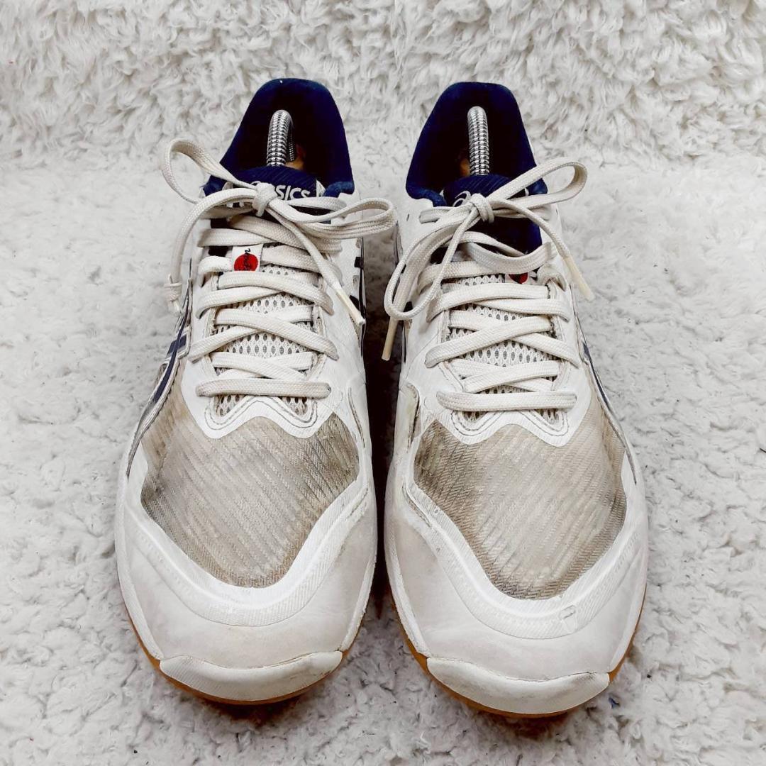 美品 26.5㎝◎asics アシックス バレーボールシューズ 白